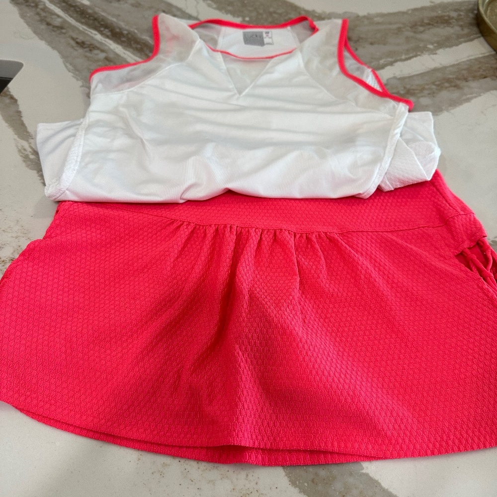 Lucky in love tennis outfit
